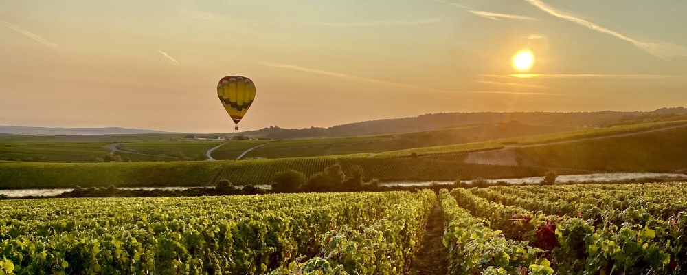 Vol libre en montgolfière au-dessus des Boucles de la Marne